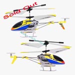 Sold Out Lian Sheng LS-120 3.5 Channel Infrared Radio Control Helicopter with Missile-Gyro LED Light-Yellow White Blue